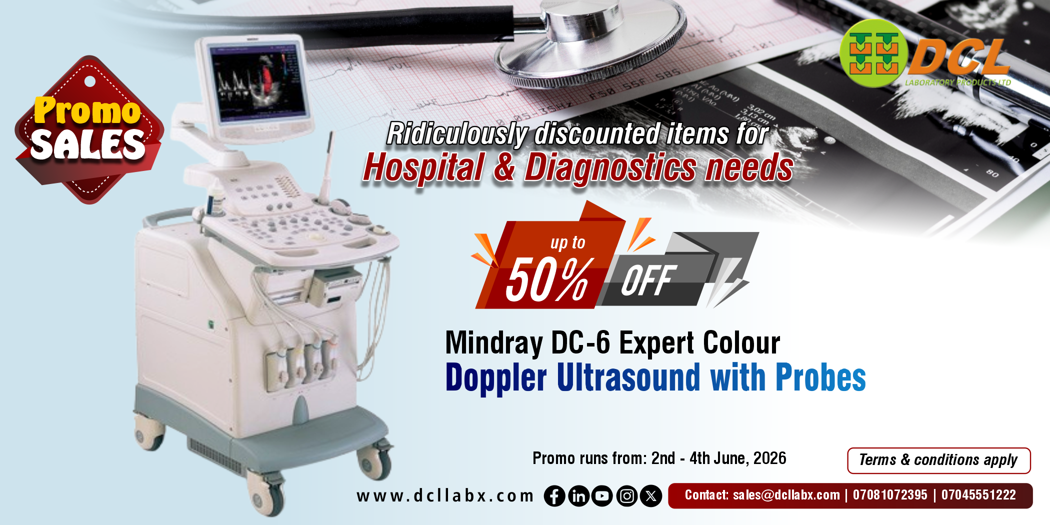 Mindray DC-6 Expert Colour Doppler Ultrasound with Probes, up to 50% off